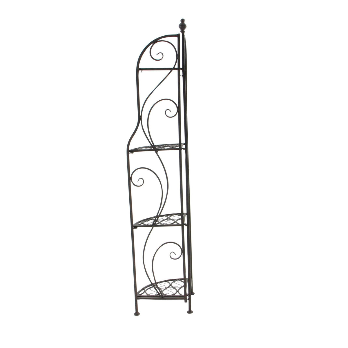 Black Metal Corner Rack L7541