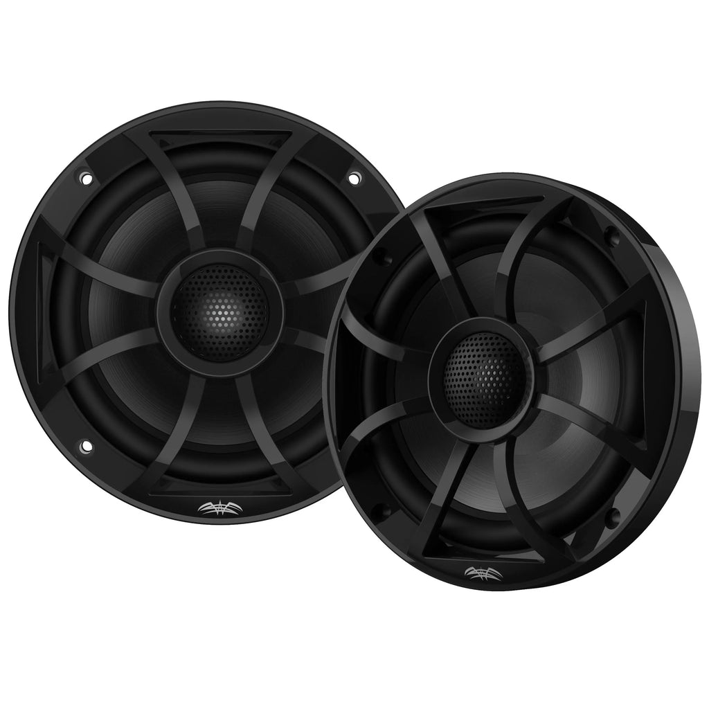 Marine AM/FM/BT Stereo with 6.5" Marine Coaxial Speakers, Black Grill X6008