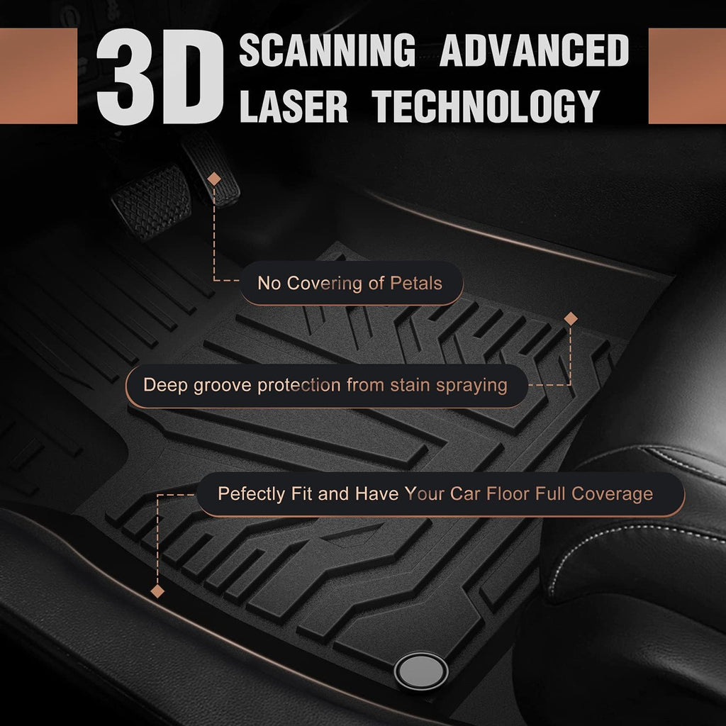 Black All Weather Automotive Floor Mats P56097
