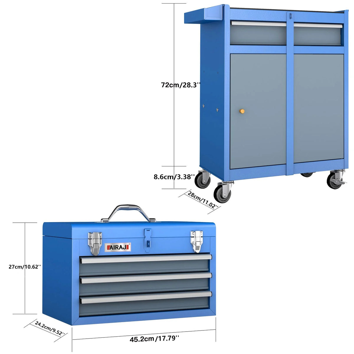 Rolling Tool Cabinet 4 Drawer with Wheels N8283