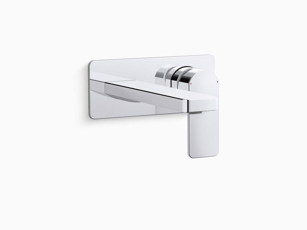 Vibrant Brushed Nickel Wall-Mount Single-Handle Bathroom Sink Faucet T24516