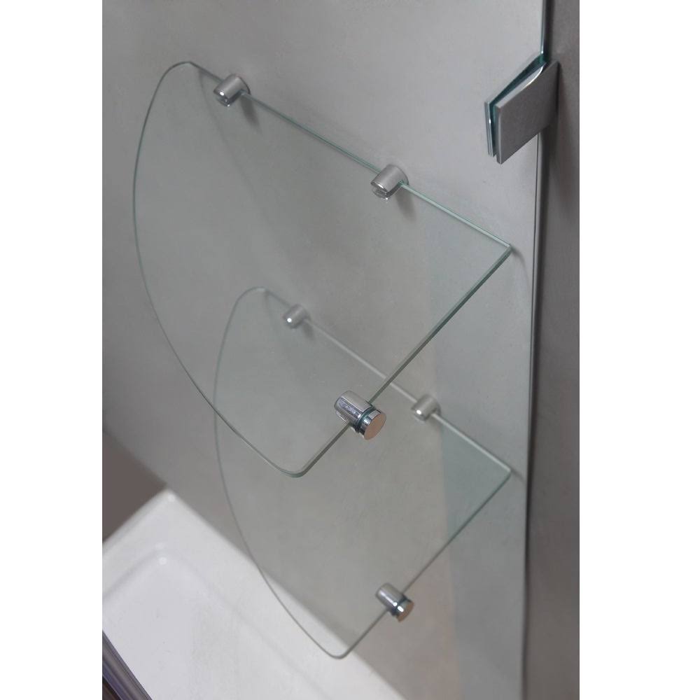 Stainless Steel Frameless Neo-Angle Shower Enclosure U754