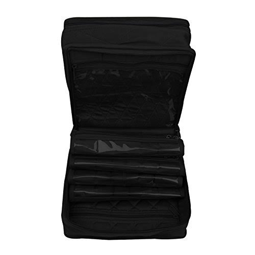 Black Double Deluxe Organizer Storage P454
