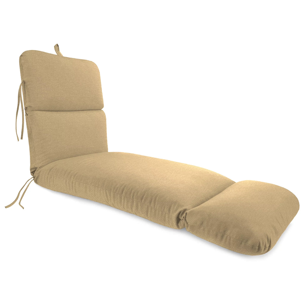 Antique Beige Rectangular Outdoor Chaise Lounge Cushion P9388