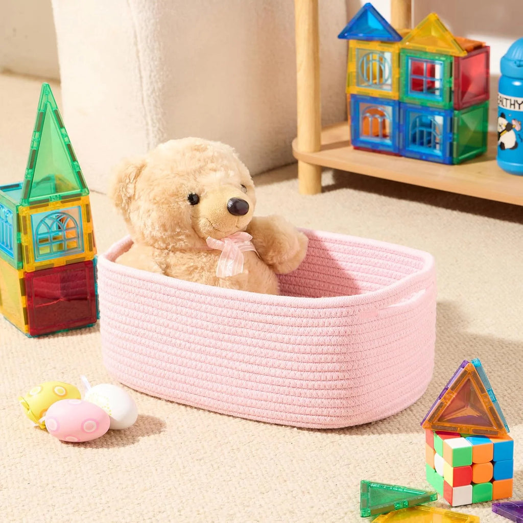 Small Storage Baskets 3 Packs Light Pink Y439
