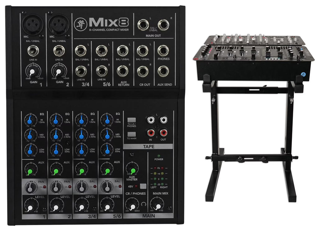 8-Ch Compact Mixer with Metal Chassis W7158