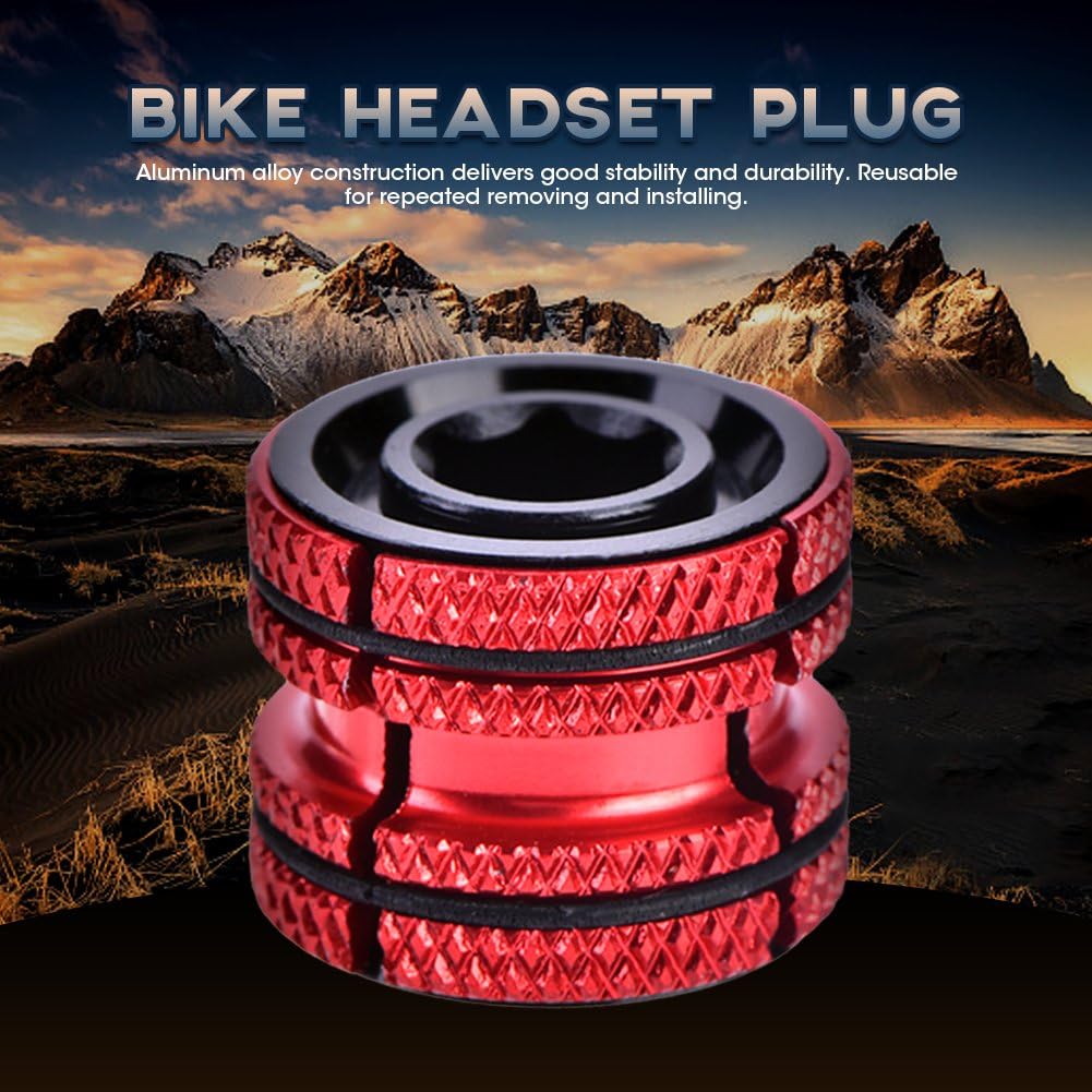 Red Compression Plug for 28.6mm Carbon Steerer M1739