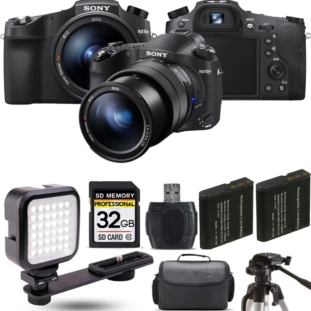 32GB Digital Camera with Extra Battery and LED Kit T376