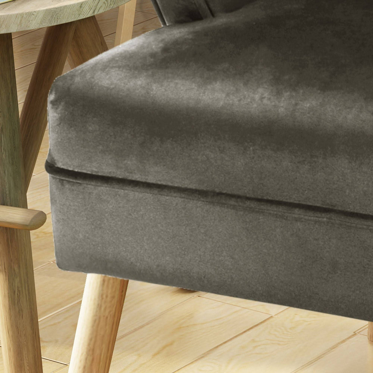 Gray and Beige Contemporary Accent Chair V618980