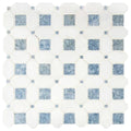 Polished Marble Mesh-Mounted Tile Q4773