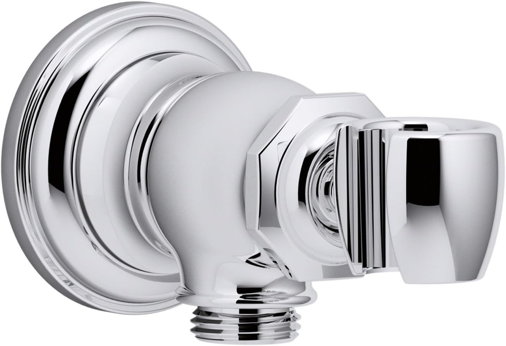 Vibrant Brushed Bronze Wall-mount Handshower Holder and Supply Elbow C62549