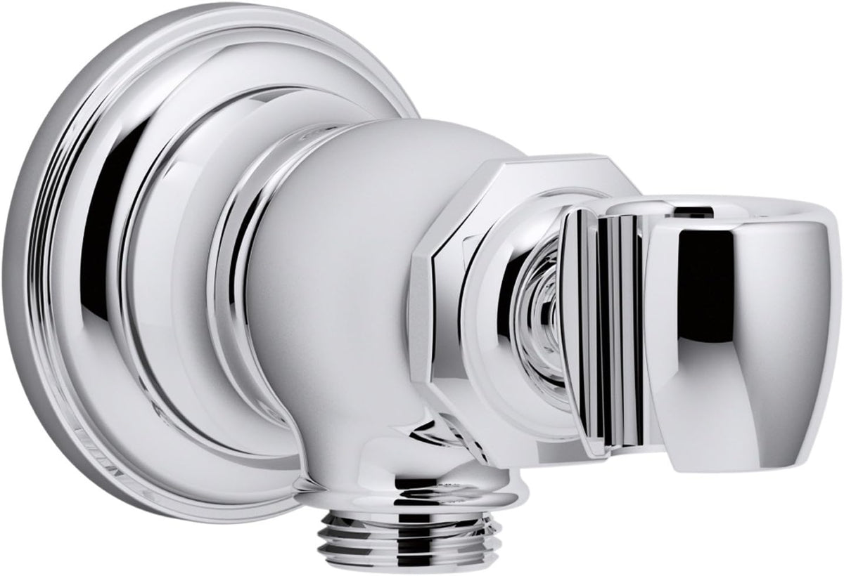 Vibrant Brushed Bronze Wall-mount Handshower Holder and Supply Elbow C62549