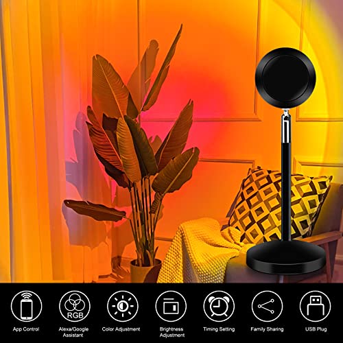 6W UFO Sunset Lamp with Voice Control 16 Colors F427
