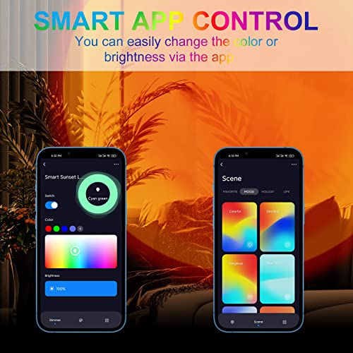 6W UFO Sunset Lamp with Voice Control 16 Colors F427