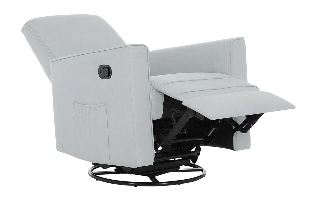 Light Blue Glider Recliner Rocker D84982