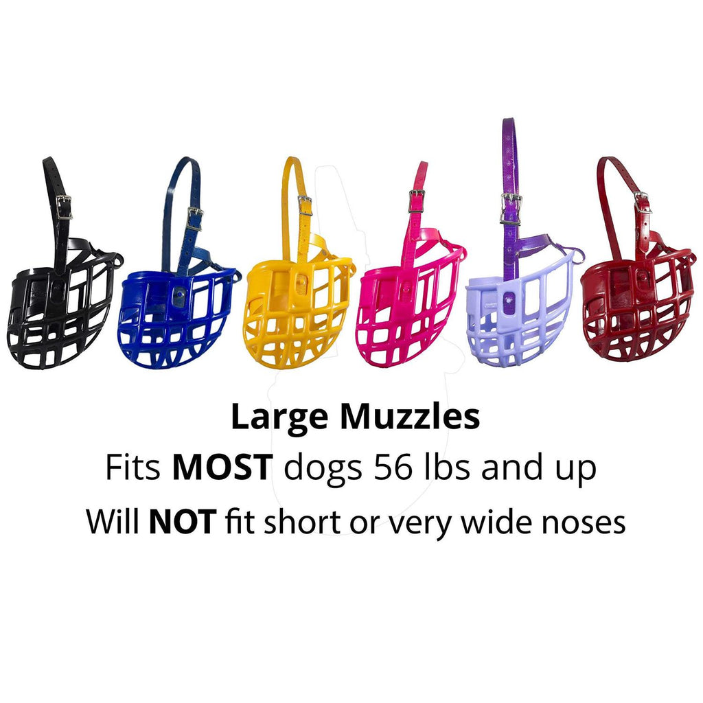 Plastic Dog Muzzle with Adjustable Headstall R582669