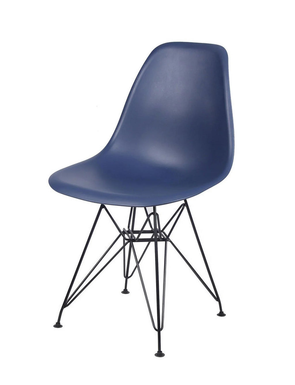Blue Plastic Modern Dining Chairs Set of 2 Q48358