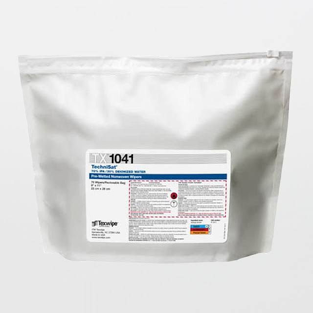 9x22 x 11x22 Cellulose/Polyester Cleanroom Wiper Pre-Wet 70% IPA W617