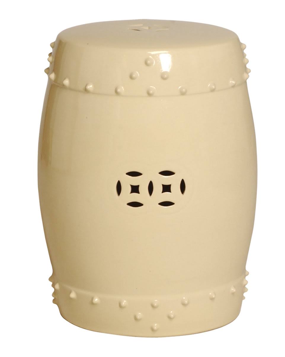 Cream Drum Stool S34943