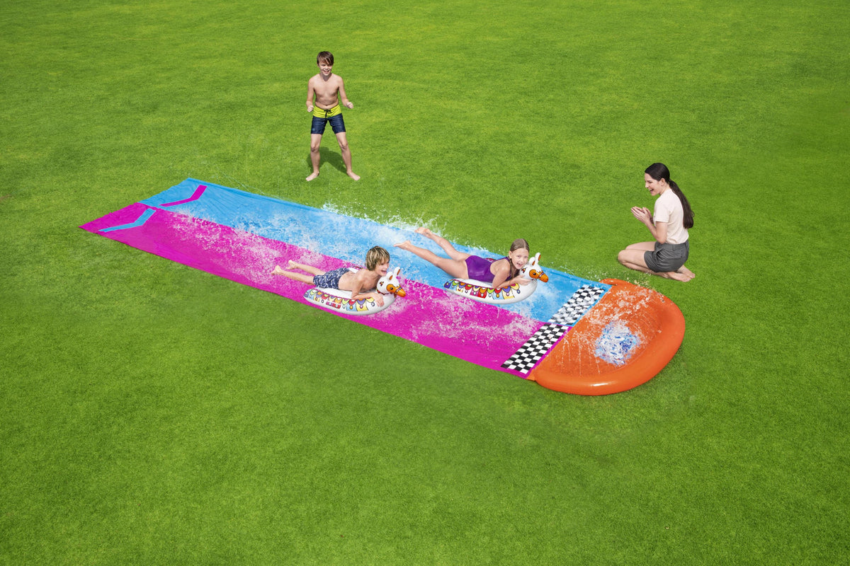 16' Double Race Water Slide with Two Surf Riders J301