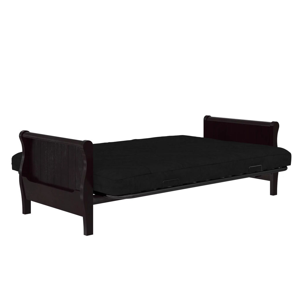 Black Full Size Quilted Microfiber Futon Mattress K800398
