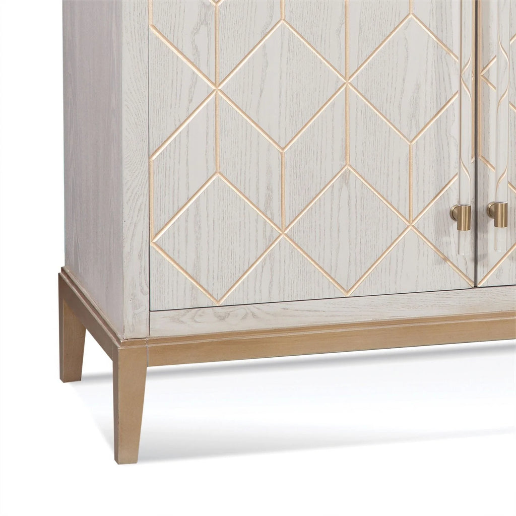 White Wood Bar Cabinet V695202