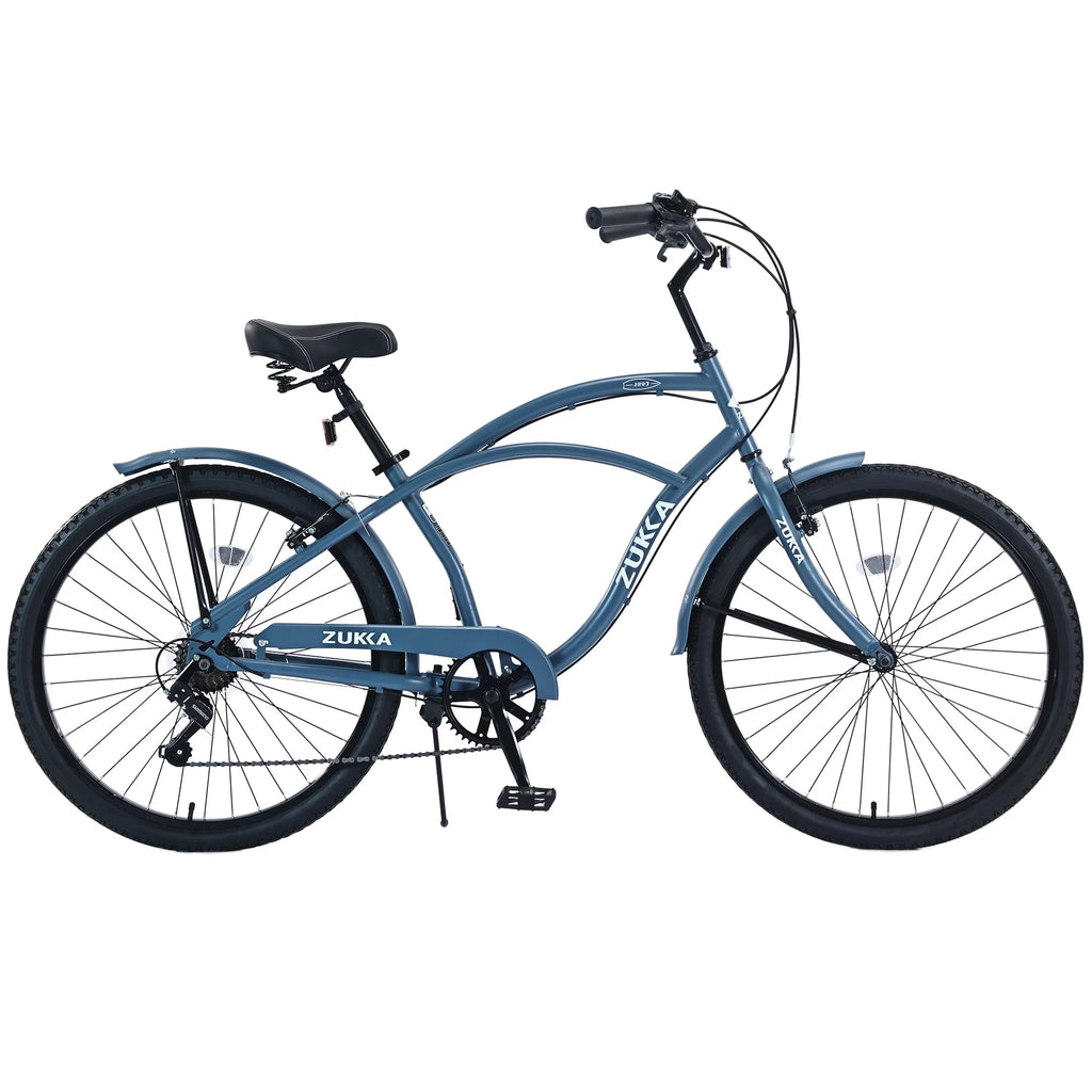 Mint Green 7 Speed Steel Frame Beach Cruiser Bike T2652