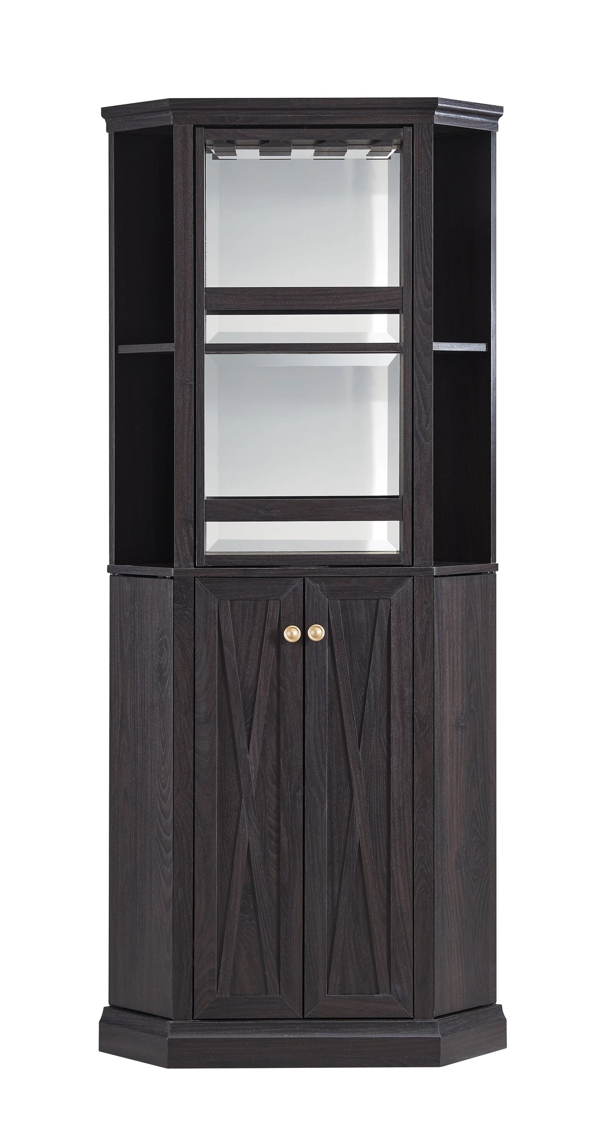 Black Corner Bar Cabinet S6559