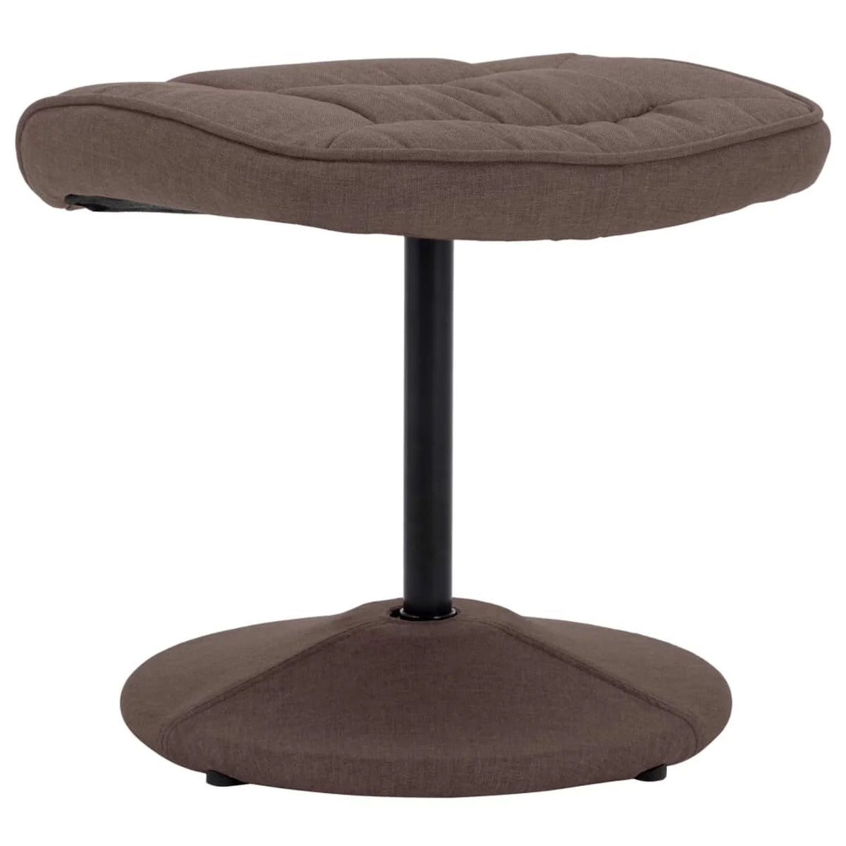 Brown Fabric Swivel Recliner with Ottoman W70634