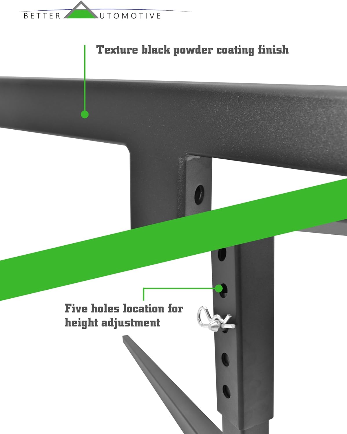 2" Truck Bed Trailer Hitch Mount Extender 500 LBS Capacity Utility Adjustable Universal Pick Up Extension Rack P2660