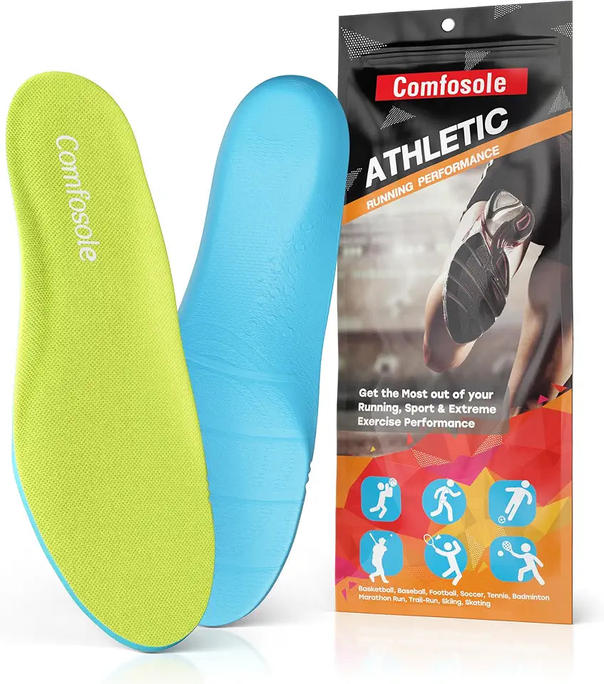 Athletic Insole Men Women Energy Return Cushioning Support Z845