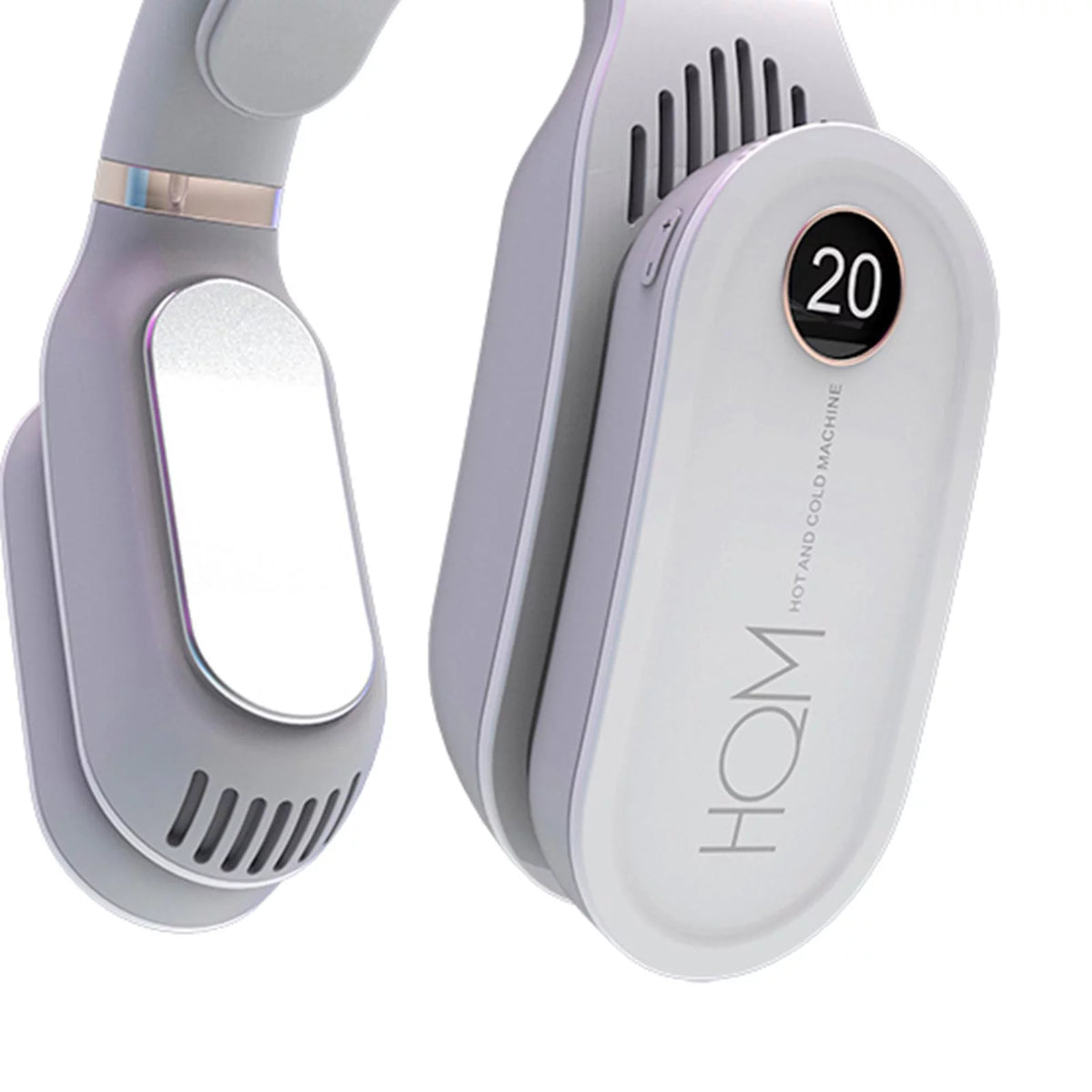 Portable Hanging Cooling Heater Air Conditioner Wearable Neck White Q64270