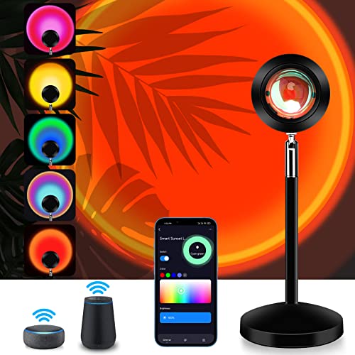 6W UFO Sunset Lamp with Voice Control 16 Colors F427