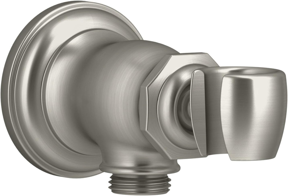 Vibrant Brushed Bronze Wall-mount Handshower Holder and Supply Elbow C62549