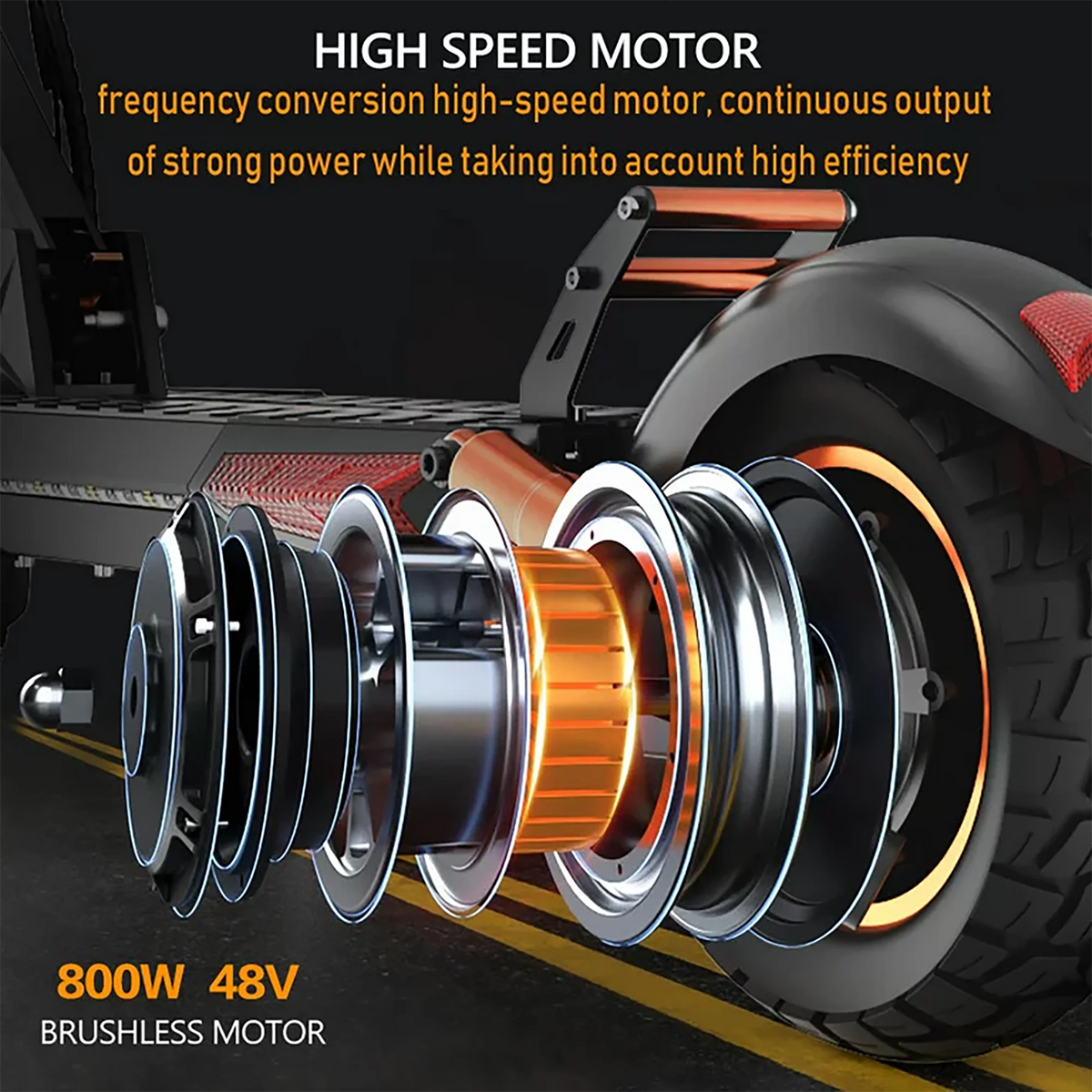 800W Folding Electric Scooter with Seat C332645