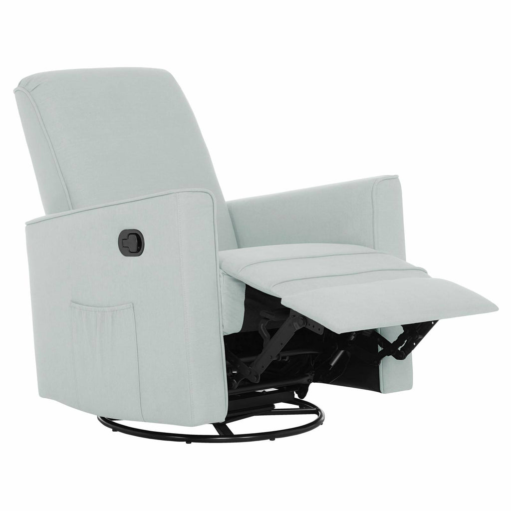 Light Blue Glider Recliner Rocker D84982