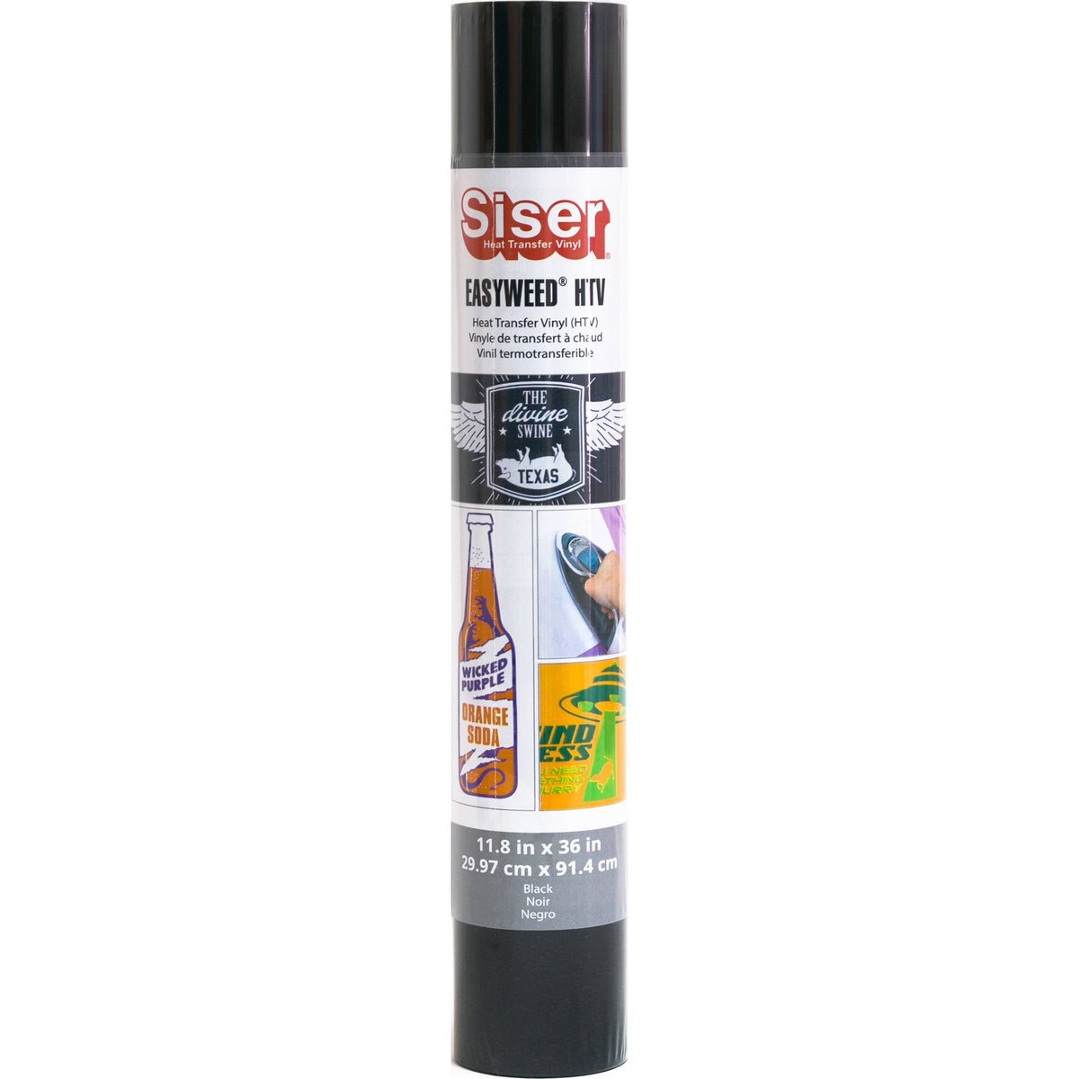 Black Heat Transfer Vinyl Roll R448