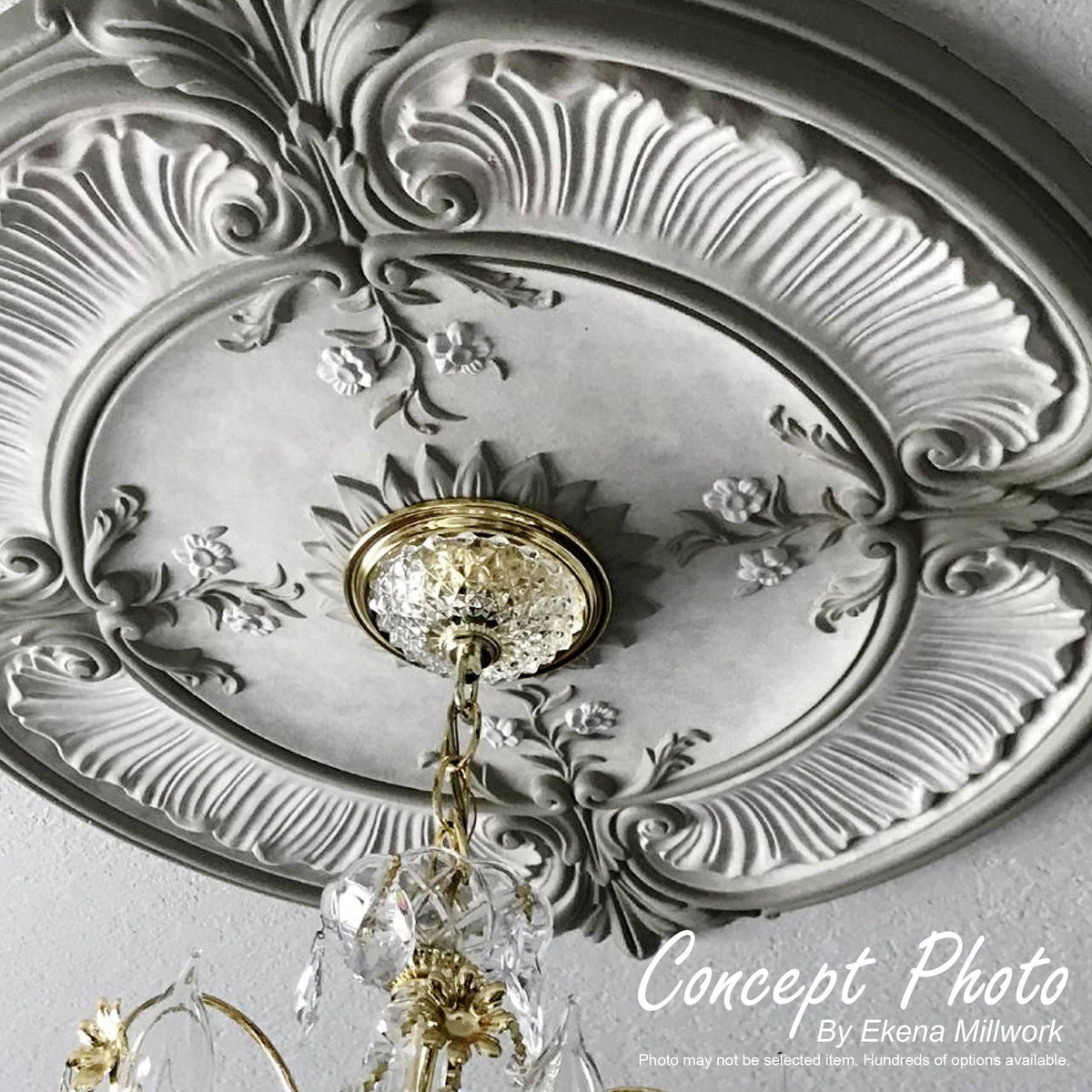 40 1/4x22OD x 3 1/8x22P Small Classic Ceiling Medallion L682529