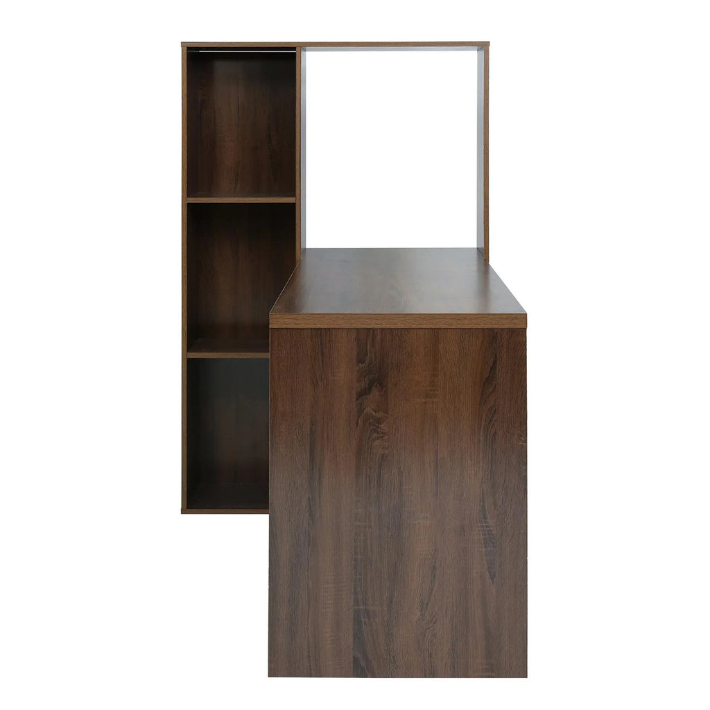 2 In 1 L Shape Computer Desk with Shelves M851015