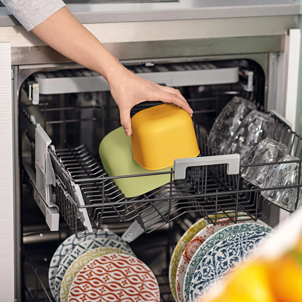 Airtight Fridge Freezer Microwave Containers Mango Yellow 2800cc U272