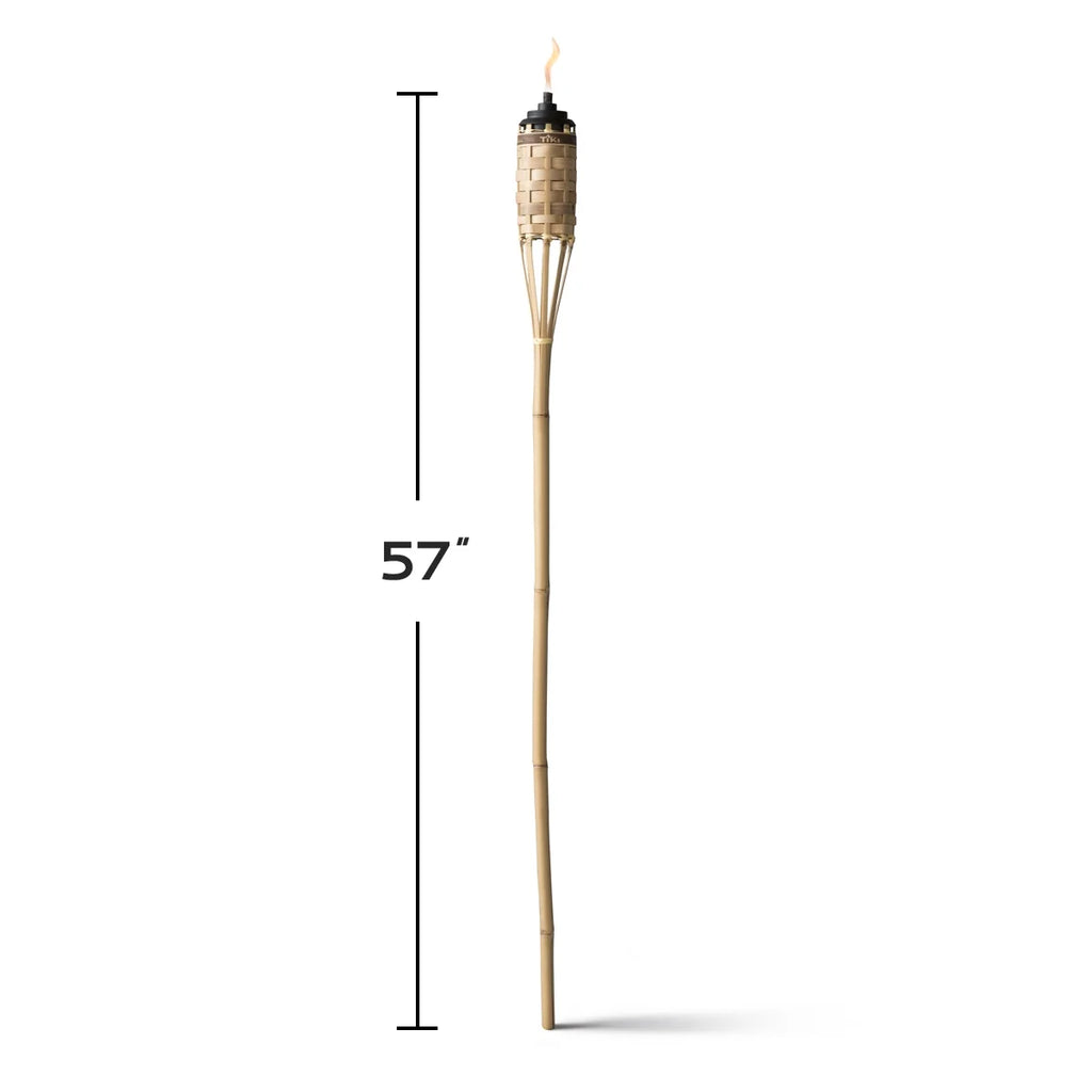 4-Pack 57 inch Bamboo Tiki Torch X7191