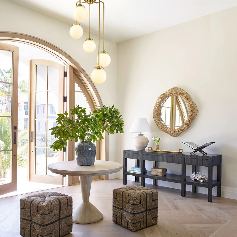 Milk White Glass Bubble Chandelier G115