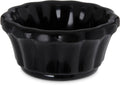 Black 1 oz Scalloped Melamine Ramekin X617395