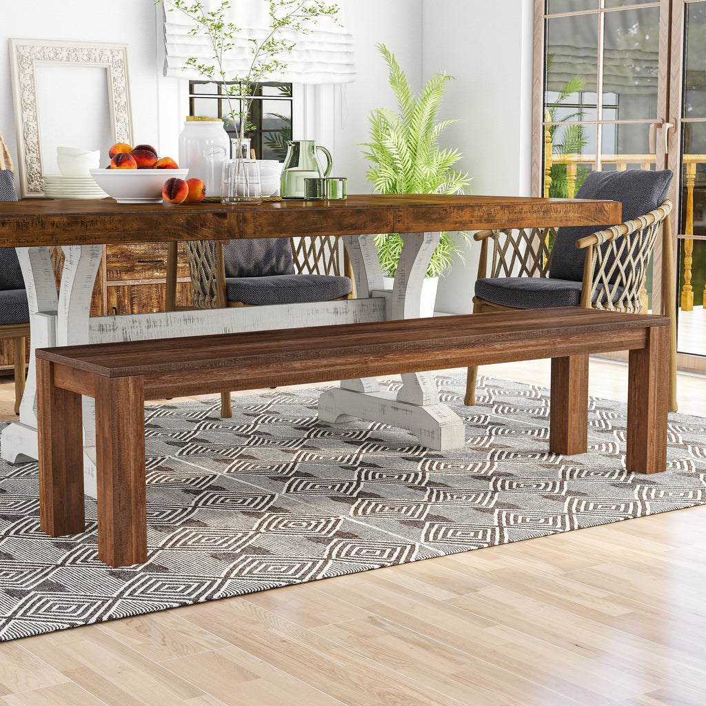 Solid Mango Wood Dining Bench R9695