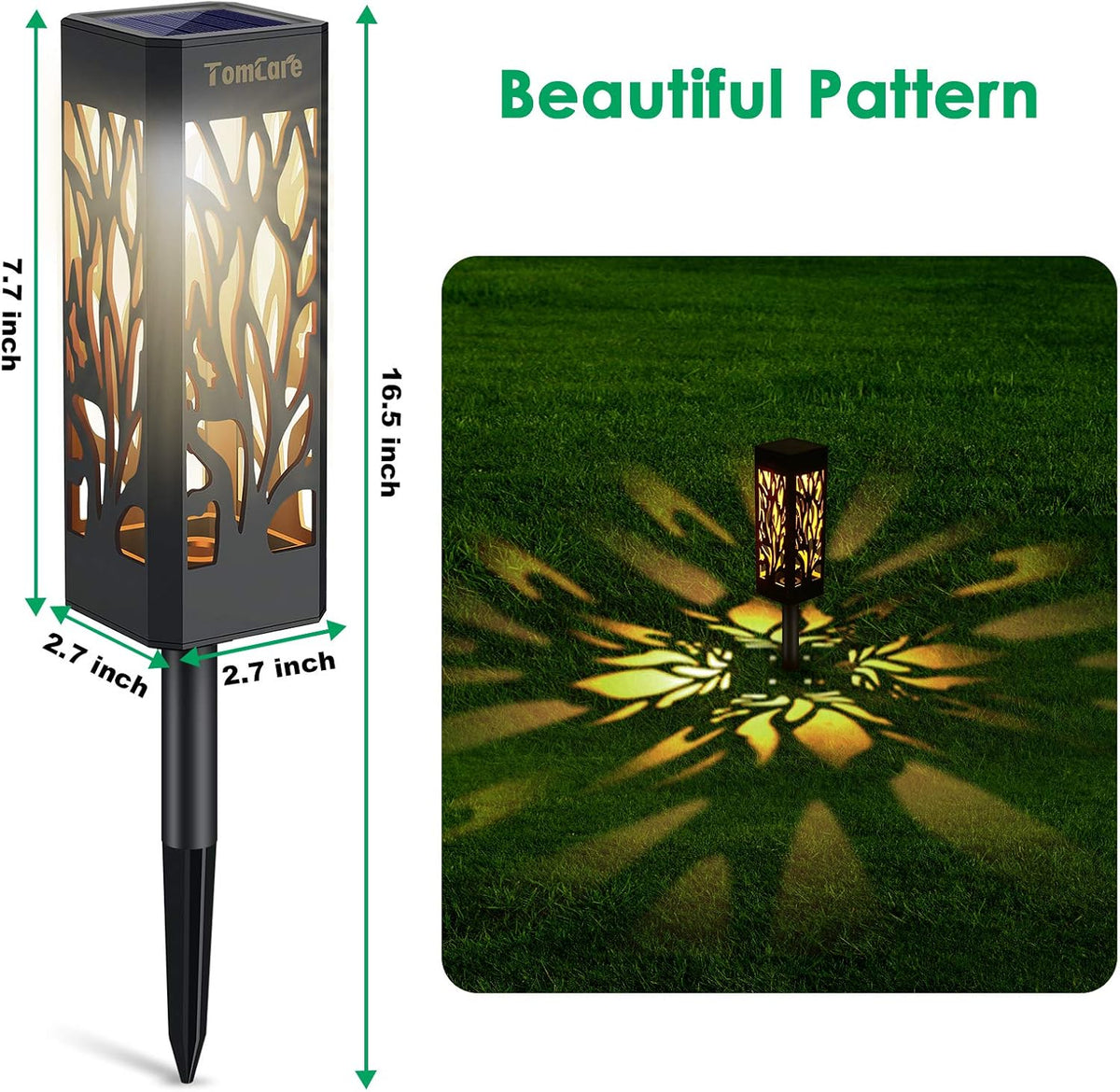 8 Pack Solar Pathway Lights X654