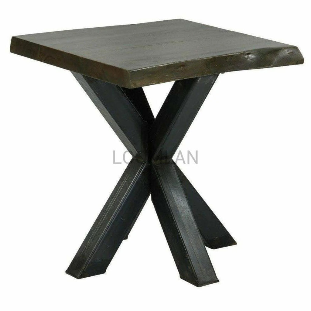 Black Square End Side Table S739