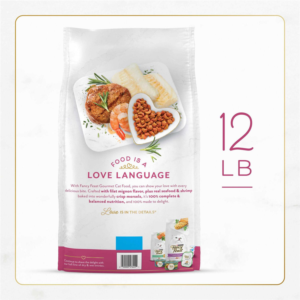 Dry Cat Food Filet Mignon Flavor with Seafood & Shrimp A272400