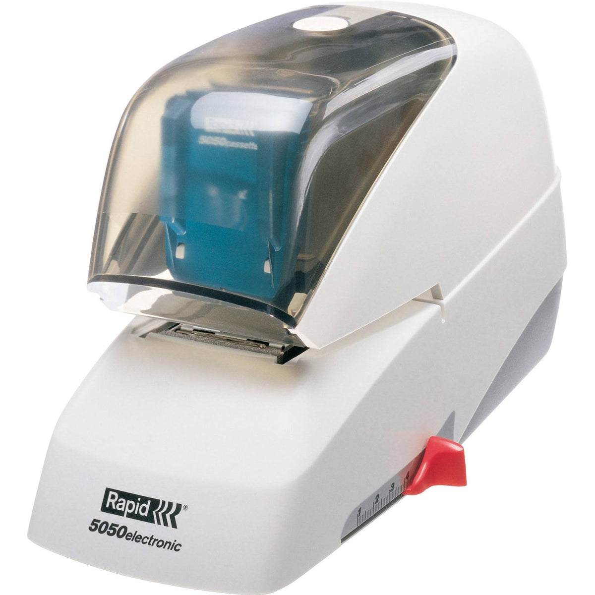 Heavy-Duty Flat Clinch Electric Stapler, 60-Sheet Capacity, White N49456