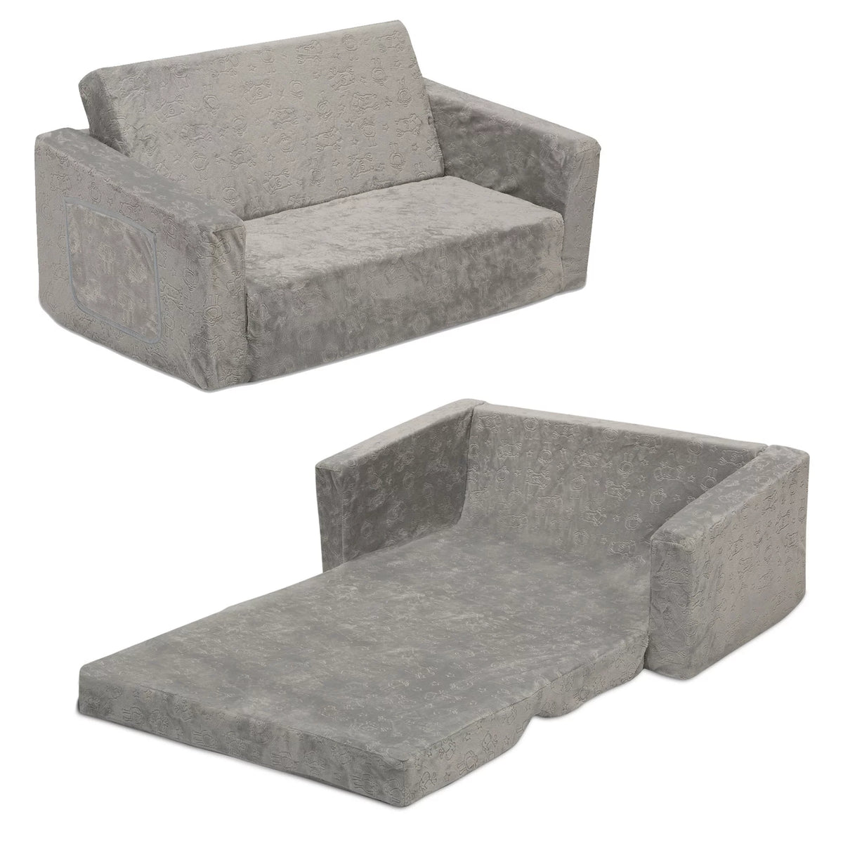 Extra Wide Convertible Sofa to Lounger E74958