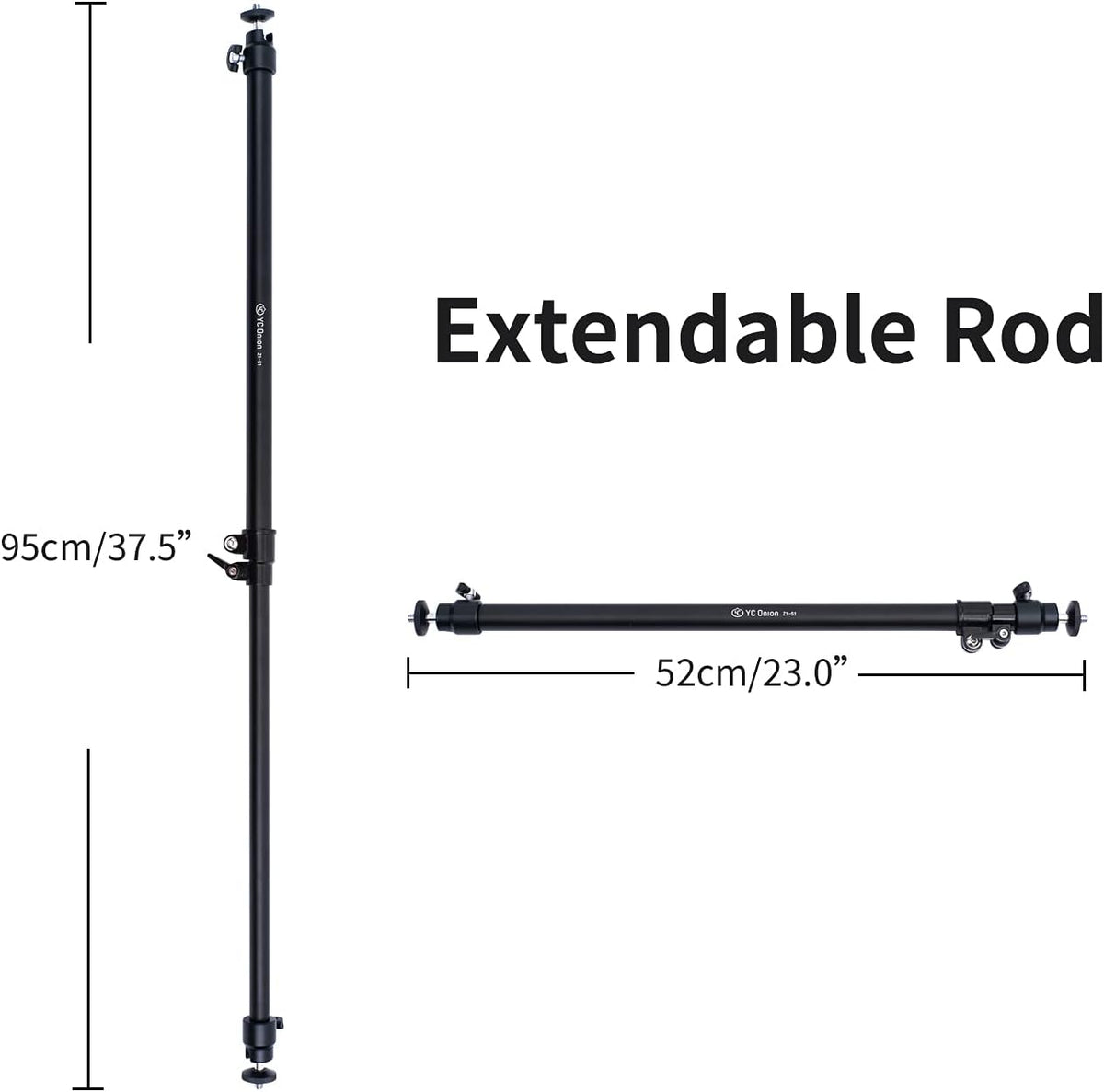 Camera Slider Support Arm Adjustable Length 23”-37.5” Pack-2 Q222
